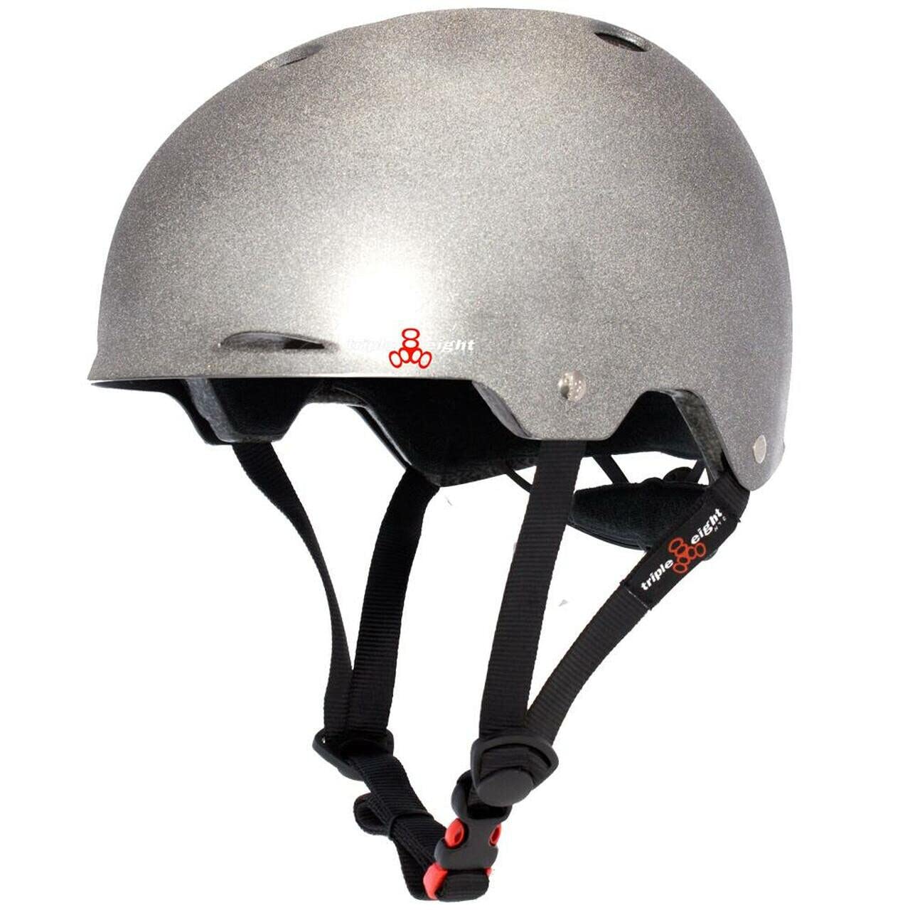 Triple Eight Gotham Dual Certified Helmet for Skateboard, Bike, Roller Skating, Sizes for Adults aand Teens, Black Matte, Small/Medium