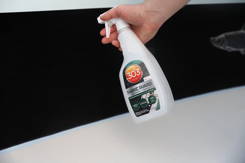 303 Products Marine Fabric Guard, Water Repellent Fabric Protector for Boat Covers, Canvas & Marine Fabrics – Restores Water & Stain Resistance, Safe for All Fabrics, 32 oz