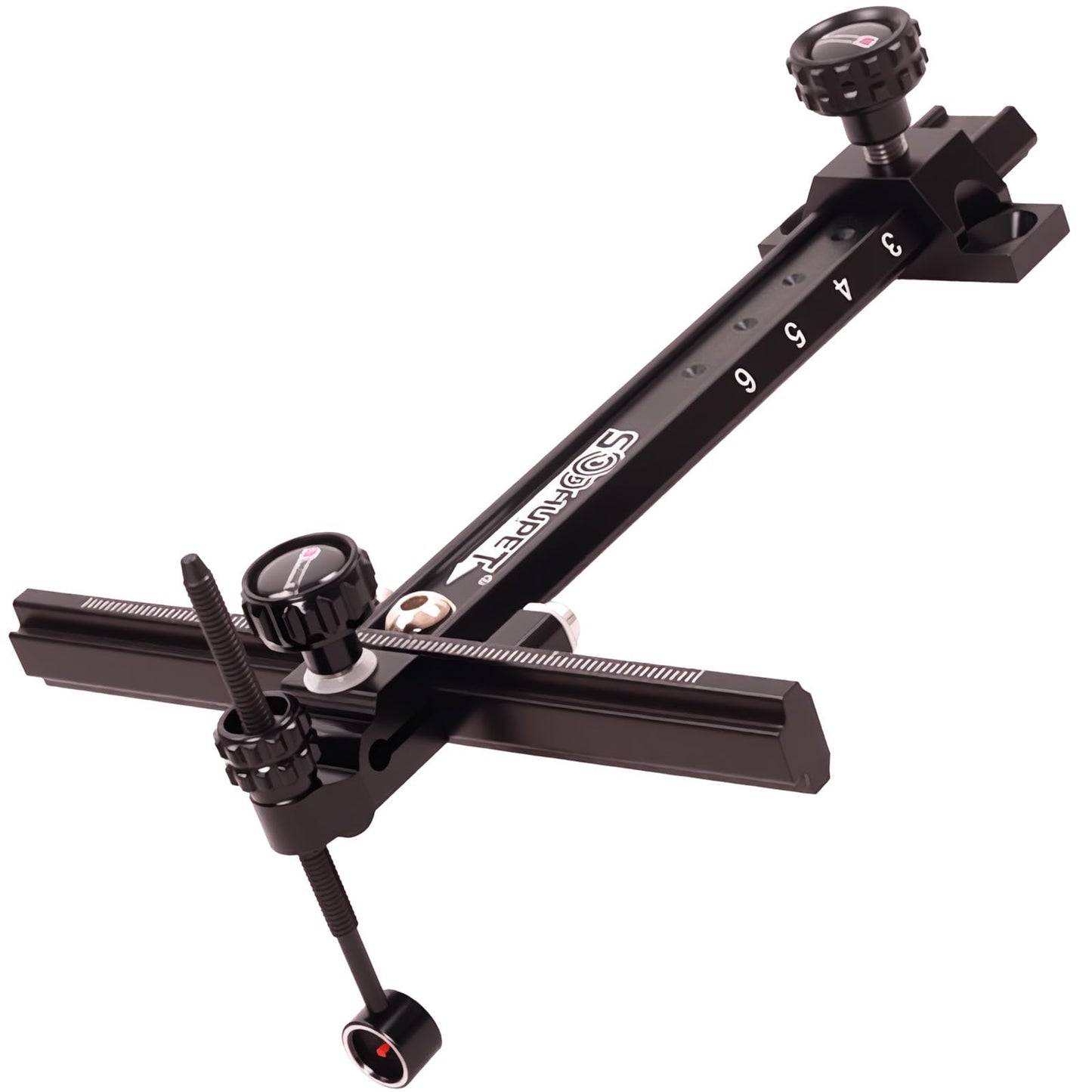 Single Pin Archery Recurve Bow Sight-Aluminum T-Shaped Left Right Handed Adjustable Bow Sight for Metal and Wooden Recurve Bow.