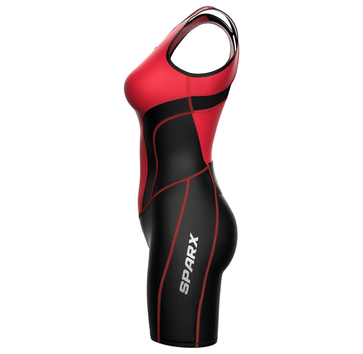 Sparx Women Triathlon Suit Tri Short Racing Cycling Swim Run (2XL, Coral)