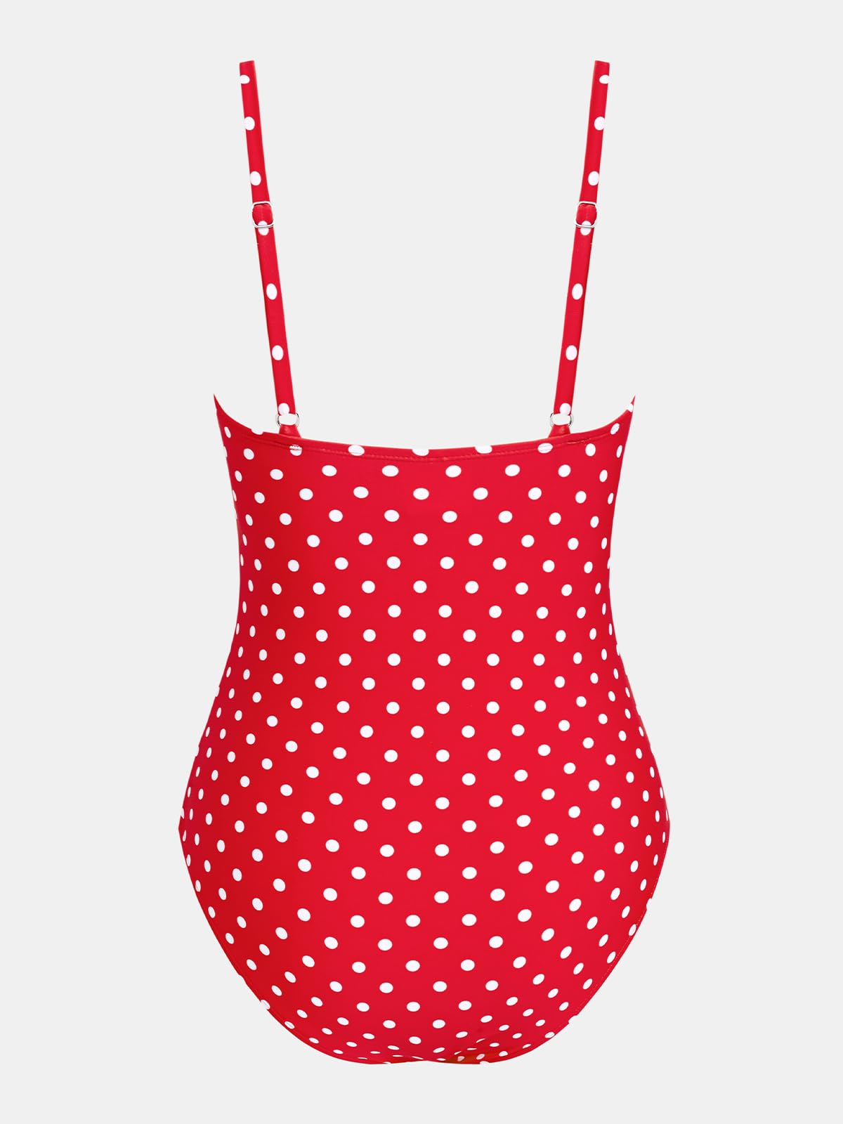 CUPSHE Women's One Piece Swimsuit Bathing Suit V Neck Ruched Adjustable Straps Spaghetti, M