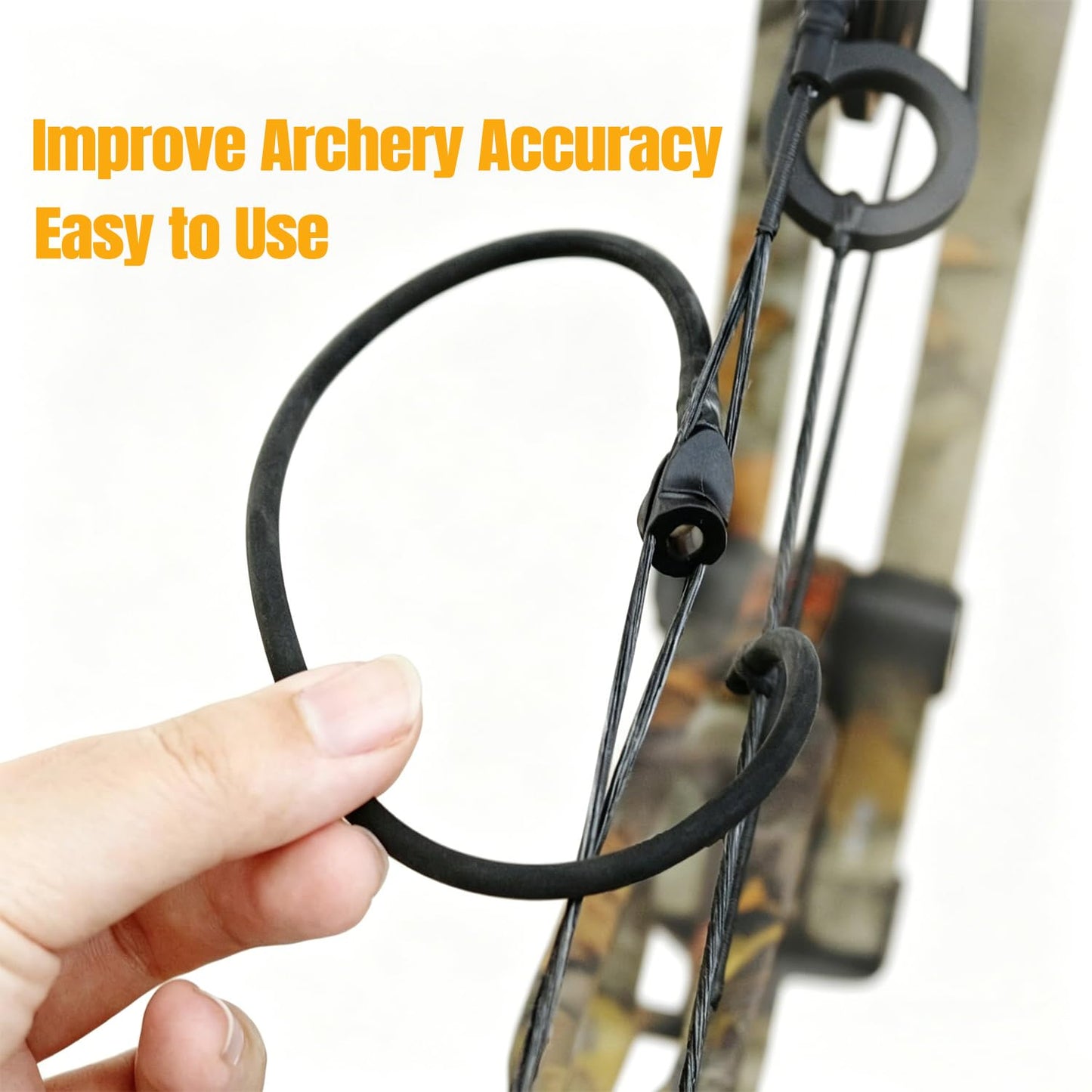 Luoyer 6.5 Ft Archery Bow Peep Sight Tubing Durable Peep Sight Replacement Rubber Tube for Compound Bow Archery Accessories Black