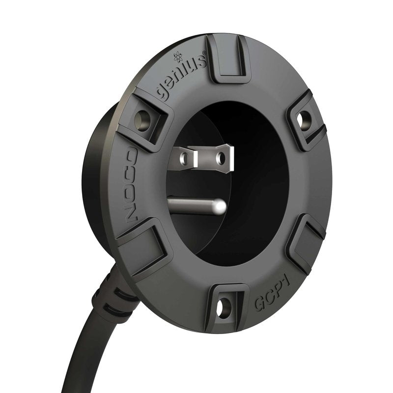 NOCO GCP1 15A AC Port Plug, 125V Power Inlet Socket, and Waterproof Electrical Outlet Receptacle Box with 16-Inch Integrated Outdoor Extension Cord