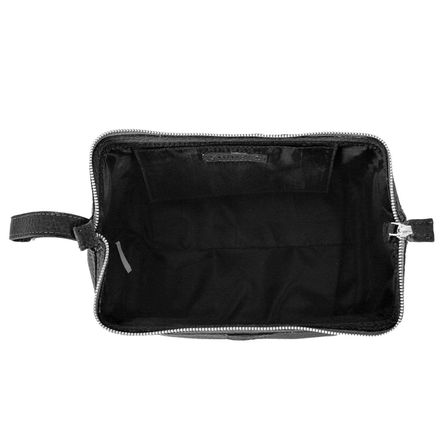 KomalC Premium Buffalo Leather Toiletry Bag for Men & Women With Water resistant Lining, Grooming Travel Pouch, Unisex Wash Bag for Toiletries, Gifts for Men and Women