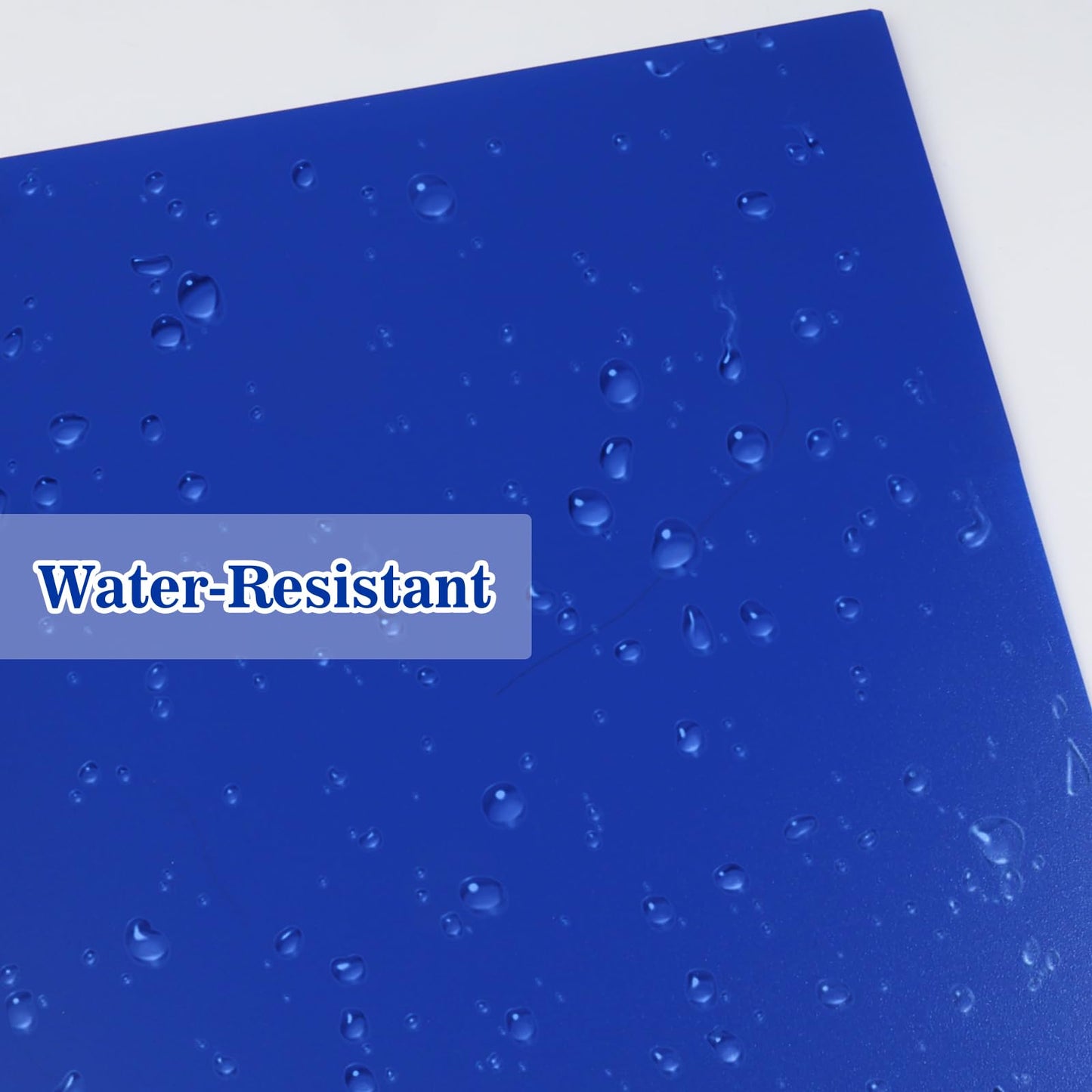 EEHZTSI 12-Pack Plastic Folders with Pockets and Prongs, 2-Pocket Poly Folders with 3 Fasteners Holds 8-1/2" x 11" Paper for School/Office/Home, Blue