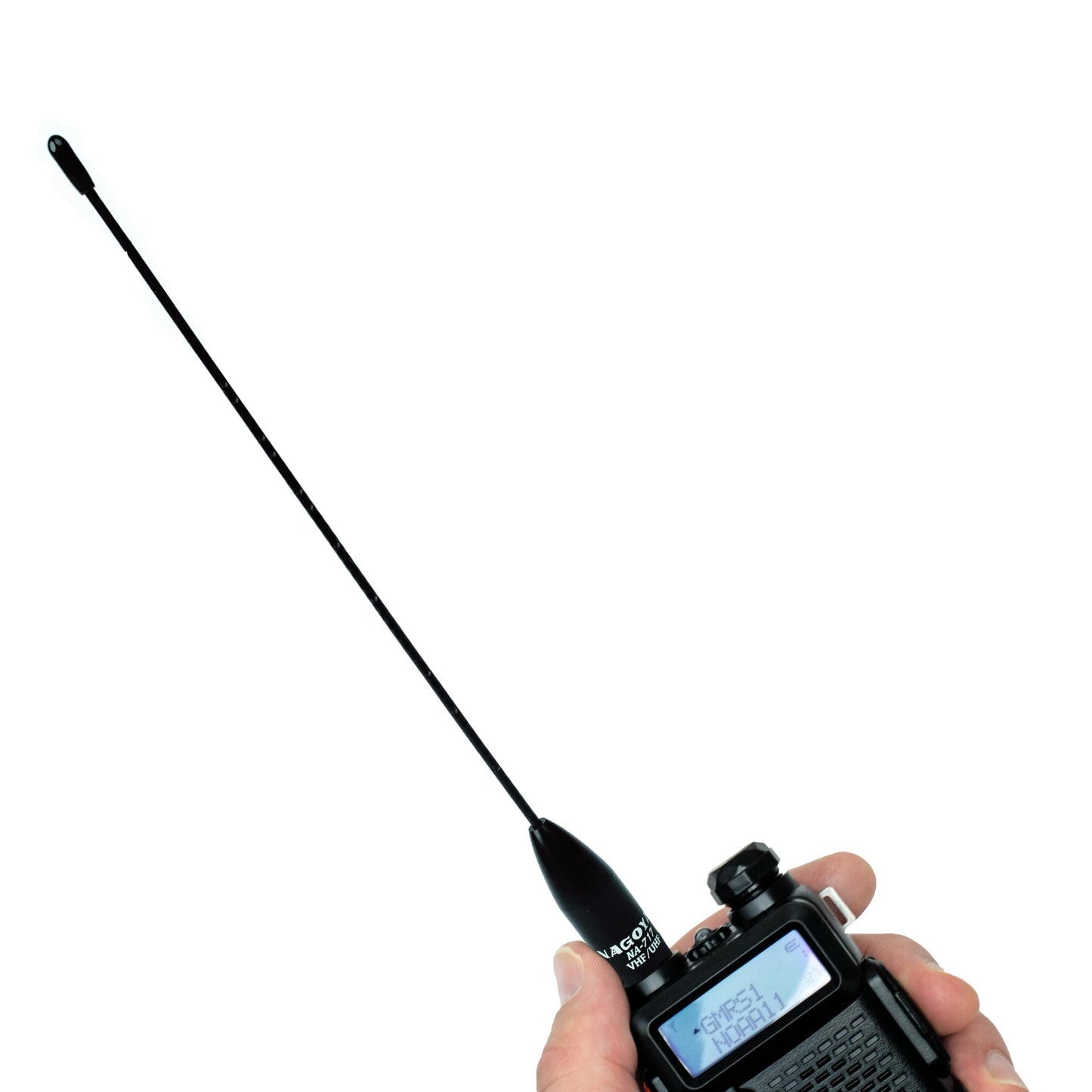Authentic Genuine Nagoya NA-717 8.5-Inch Super Whip VHF/UHF (144/430Mhz) Antenna SMA-Female for BTECH and BaoFeng Radios
