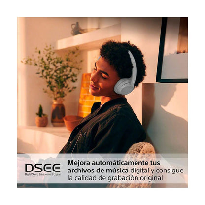 Sony WH-CH720NW Noise Canceling Wireless Bluetooth Headphones - Built-in Microphone - up to 35 Hours Battery Life and Quick Charge - Matte White