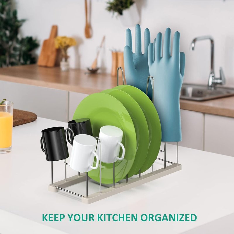 Reusable Bag Drying Rack - Silicone & Ziploc Bag Organizer | Bottle Dryer for Gloves, Glasses, Pan Lids & Cutting Boards