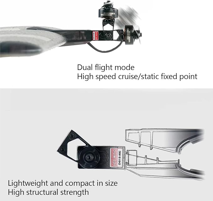 Remote Control Airplane for Adults Ranger T1 VTOL 2.4G EPP Vertical Takeoff and Landing Fixed-Wing RC Aircraft with FPV Camera Mount and Flight Controller