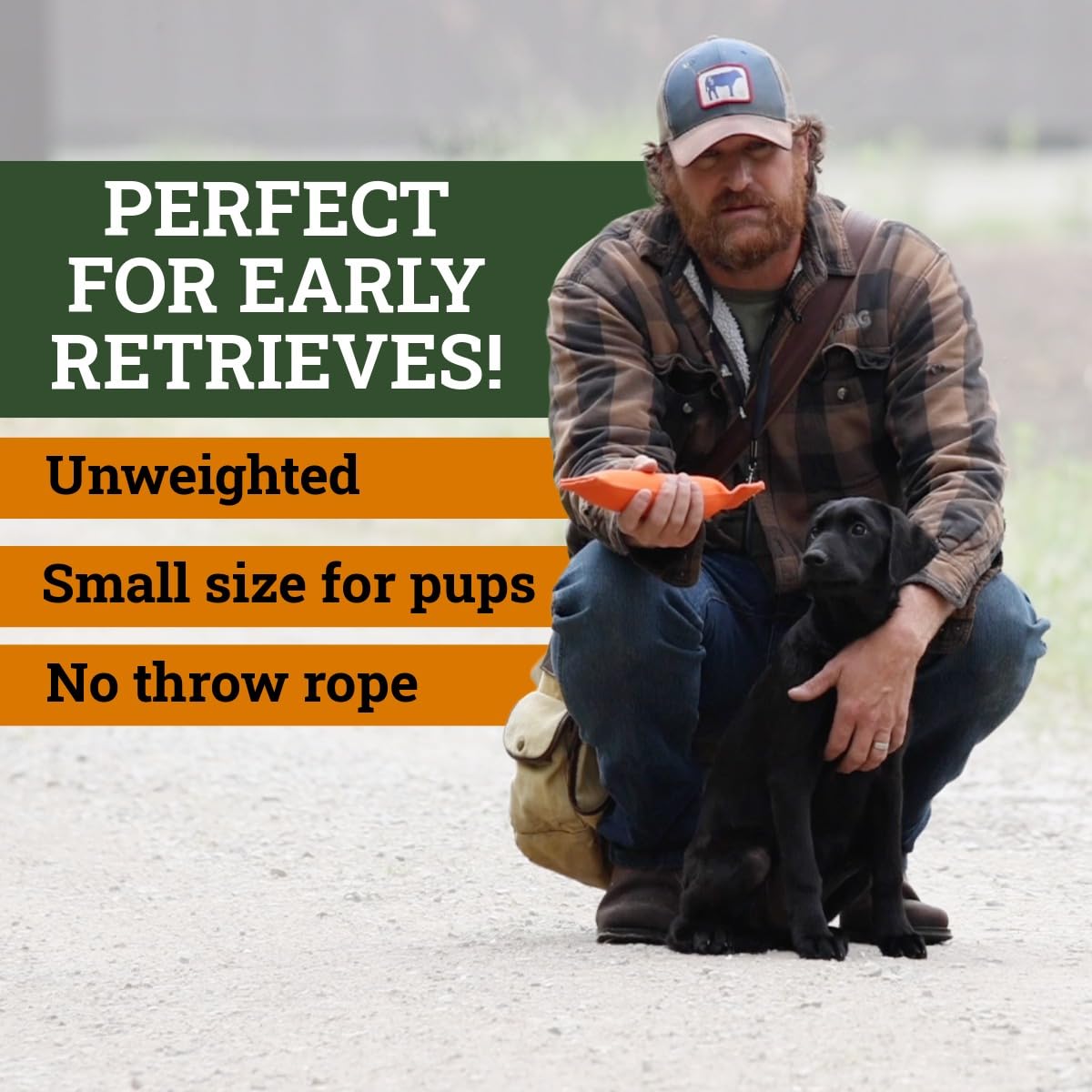 DogBone Firehose Puppy Bumper for Hunting & Sporting Dog Training – Perfect Floating Dummy for Water Retrieving & Fetch – Ideal Canvas Alternative for Puppies or Adult Retrievers