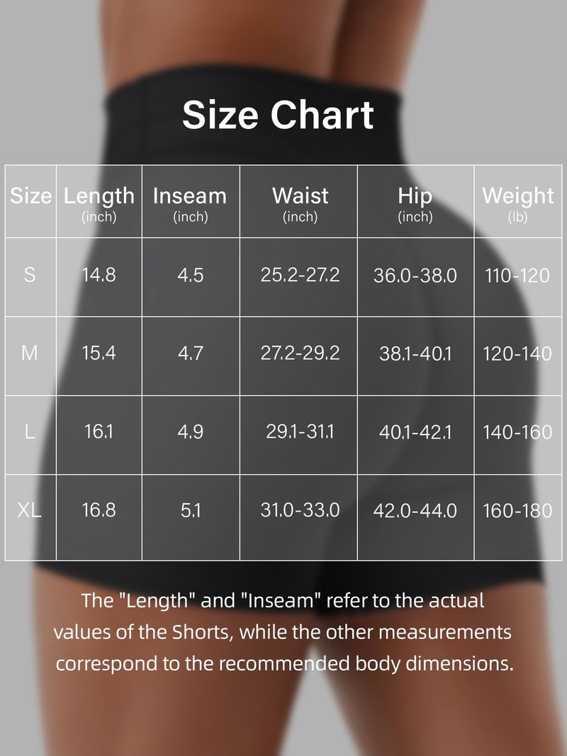 YEOREO Women Workout Yoga Shorts 4.5" No Front Seam Hidden Scrunch Almiy High Rise Buttery Biker Shorts Black S