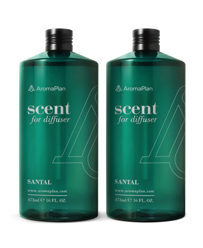 AromaPlan Hotel Scents Santal 5 Fl Oz (148ml), Home Luxury Aroma & Hotel Fragrance Diffuser Oil- Hotel Diffuser Oil for Aromatherapy- USA Made, Bigger Bottle, Bolder Aroma & Longer Lasting