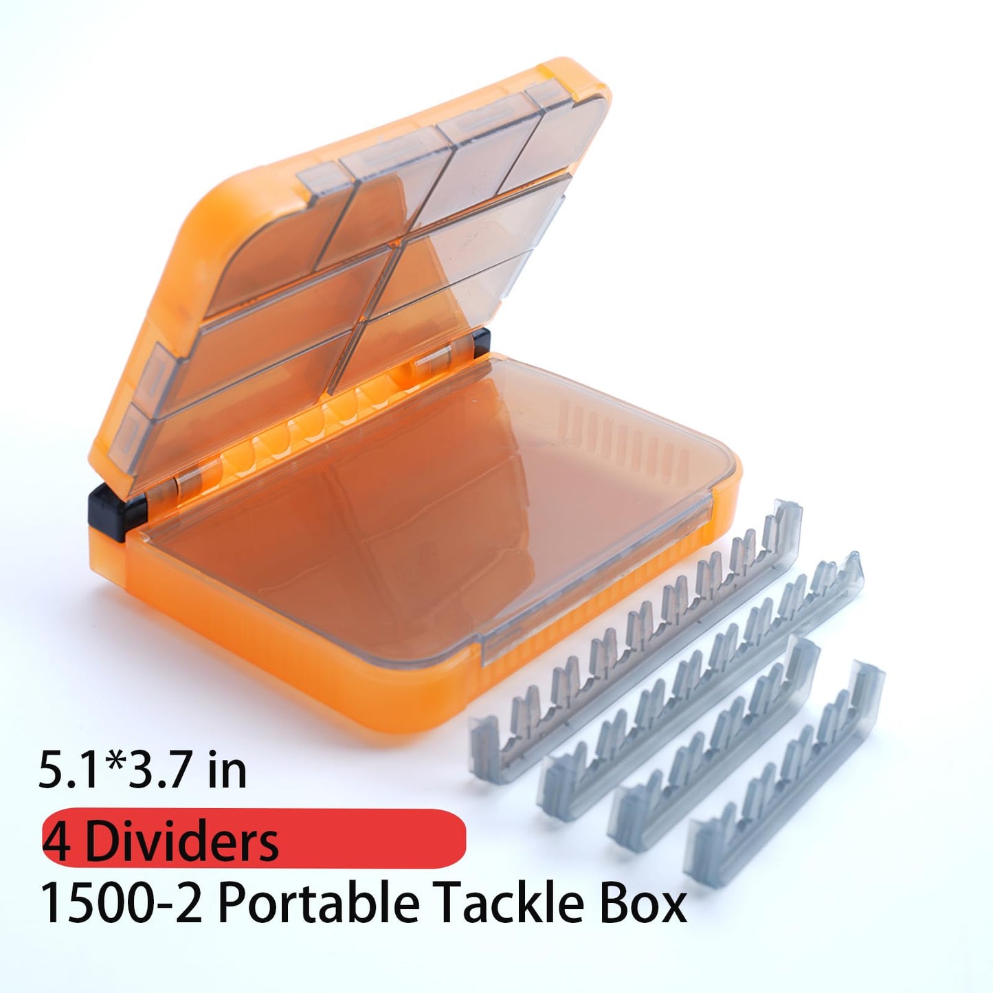 Tcakelox Mini Plastic Tackle Boxes for Small Tackle Box Organizer, Ideal for Fishing Storage Containers, Kayak Fly Boxes Large