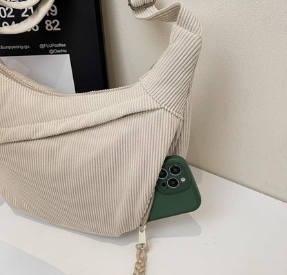 Nylon Crescent Crossbody Bag for Women Shoulder Tote Handbag Casual Sling Bag Dumpling Purse Bag for Outdoor Travel