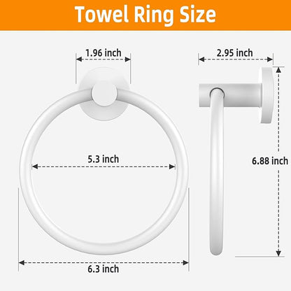 Towel Ring 2Pack, SUS304 Stainless Steel Hand Towel Holder