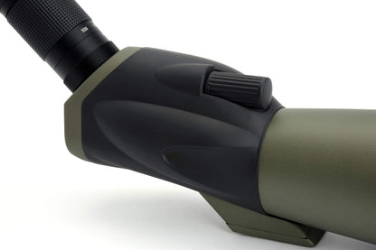 Celestron 52250 Ultima 20-60x80mm Angled Refractor Spotting Scope Telescope with Multi-Coated Optics, Waterproof Rubber Tubing and Soft Carry Case, Green