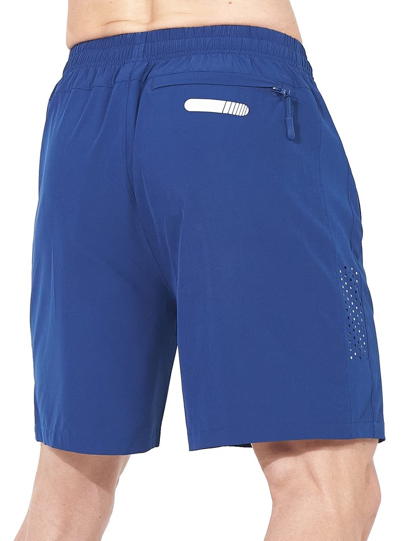 NORTHYARD Men's Athletic Running Shorts Gym Workout 7"/9"/5" Quick Dry Lightweight Sports Basketball Tennis 3 Zipper Pockets RoyalBlue S
