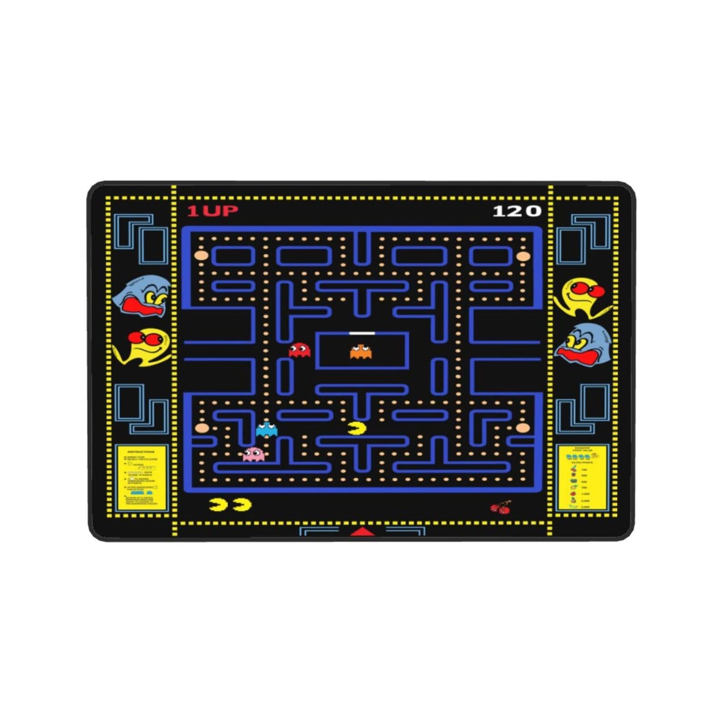 Classic Games Rug Retro 90s Theater Style Popular Game Room Area Rug for Living Room Playroom Home Decor Carpet Modern Fun Rug 2' x 3'