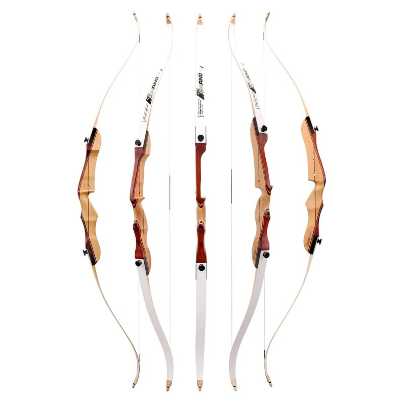 LWANO 66" Recurve Bow and Arrow Set for Youth & Beginner, Archery Beginner Set for Adults, 20/22/24/26/28/30 Inch Wooden Takedown Recurve Bow Package for Training, Practice & Competition - RH Only