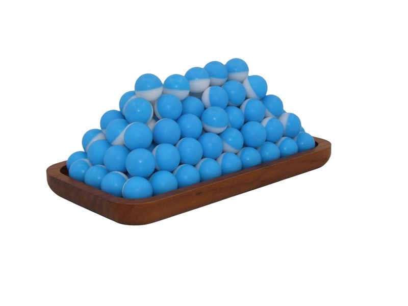 MoFaQiu 68 Cal Inert Projectile Ball,Fracture Groove Design，Laser Welding,for Training paintballs,Pepper Practice Ball, Pepper Training Ball, Compatible All .68 Cal Pepper Ball launchers