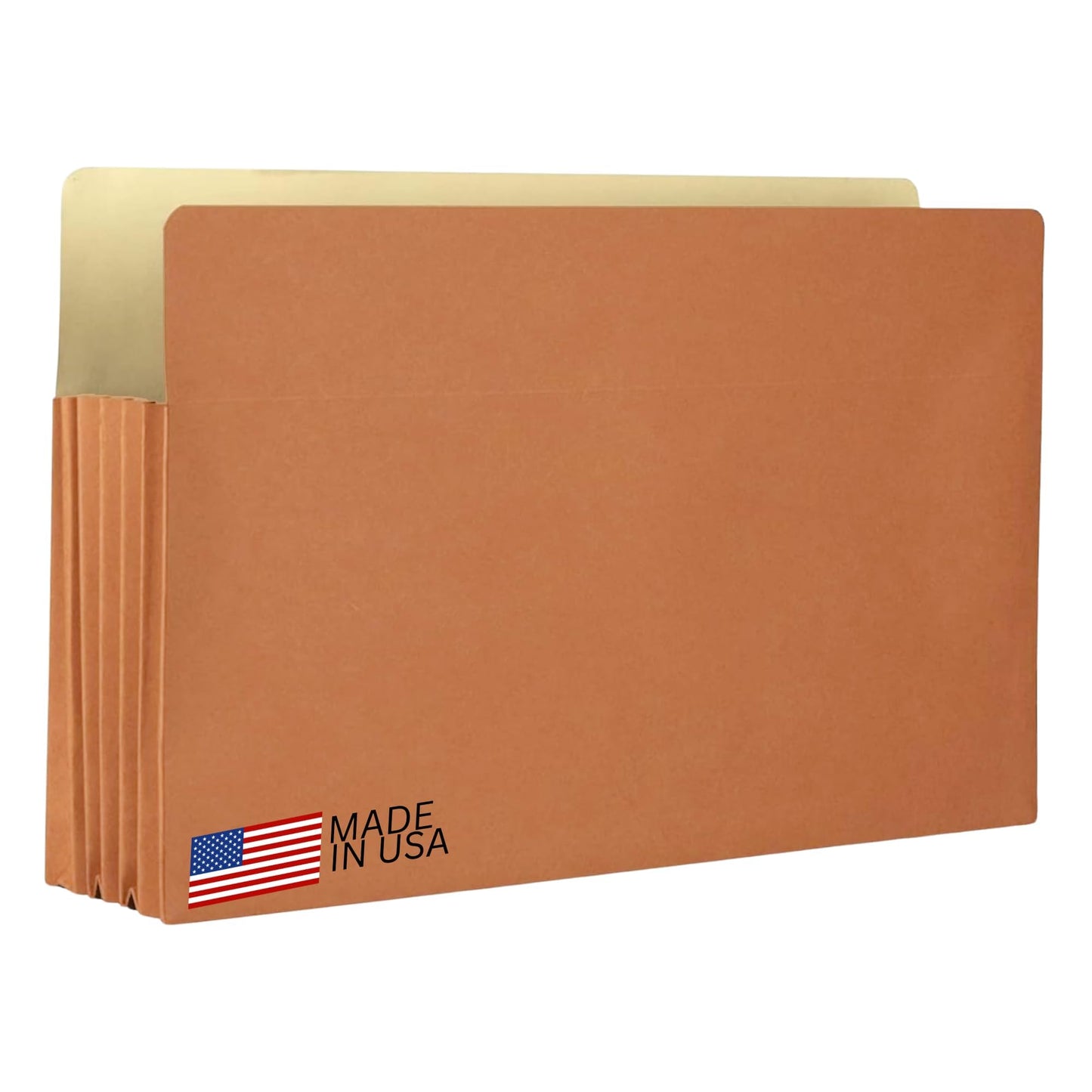 The File King Expanding Accordion File Folder – Legal Size | 5.25” Expansion, 10 Pack | Red Rope Expanding Pocket | Straight Cut Tab | Law, Accounting & Business Filing Organizer | Made in USA