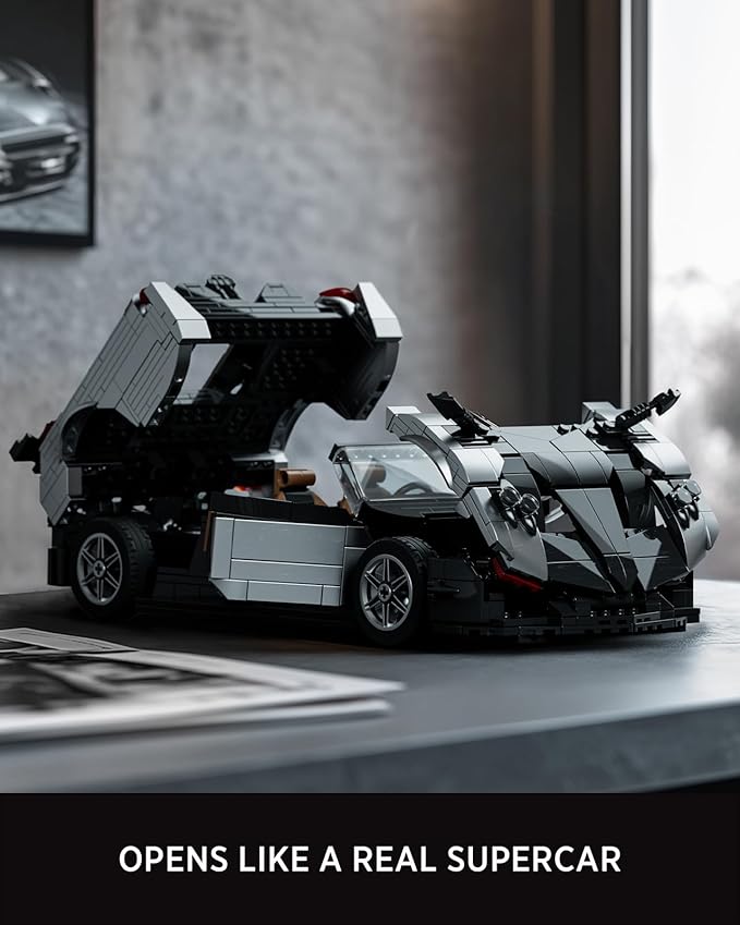 Nifeliz HURYRA Sports Car Building Set 1:14 Scale Supercar Model Building Set for Display and Collectors Ideal Gift for Adults and Car Lovers (1191 PCS NF10318)