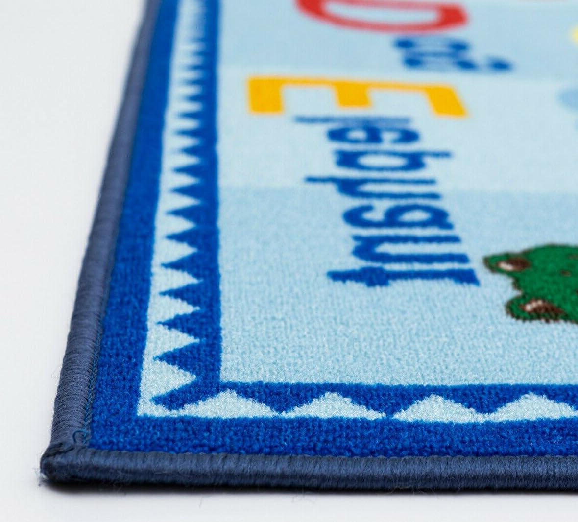 31" x 58" - Reversible Educational Alphabet ABCs/Girl's City Roads Fun Kids Area Rug