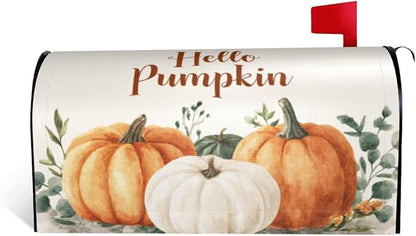 Mailbox Covers Pumpkin Watercolor Fall Thanksgiving Pumpkin Watercolor Fall Thanksgiving Magnetic Letter Post Box Cover Standard Size 25.5 x 21 Inch Garden Yard Home Decorative
