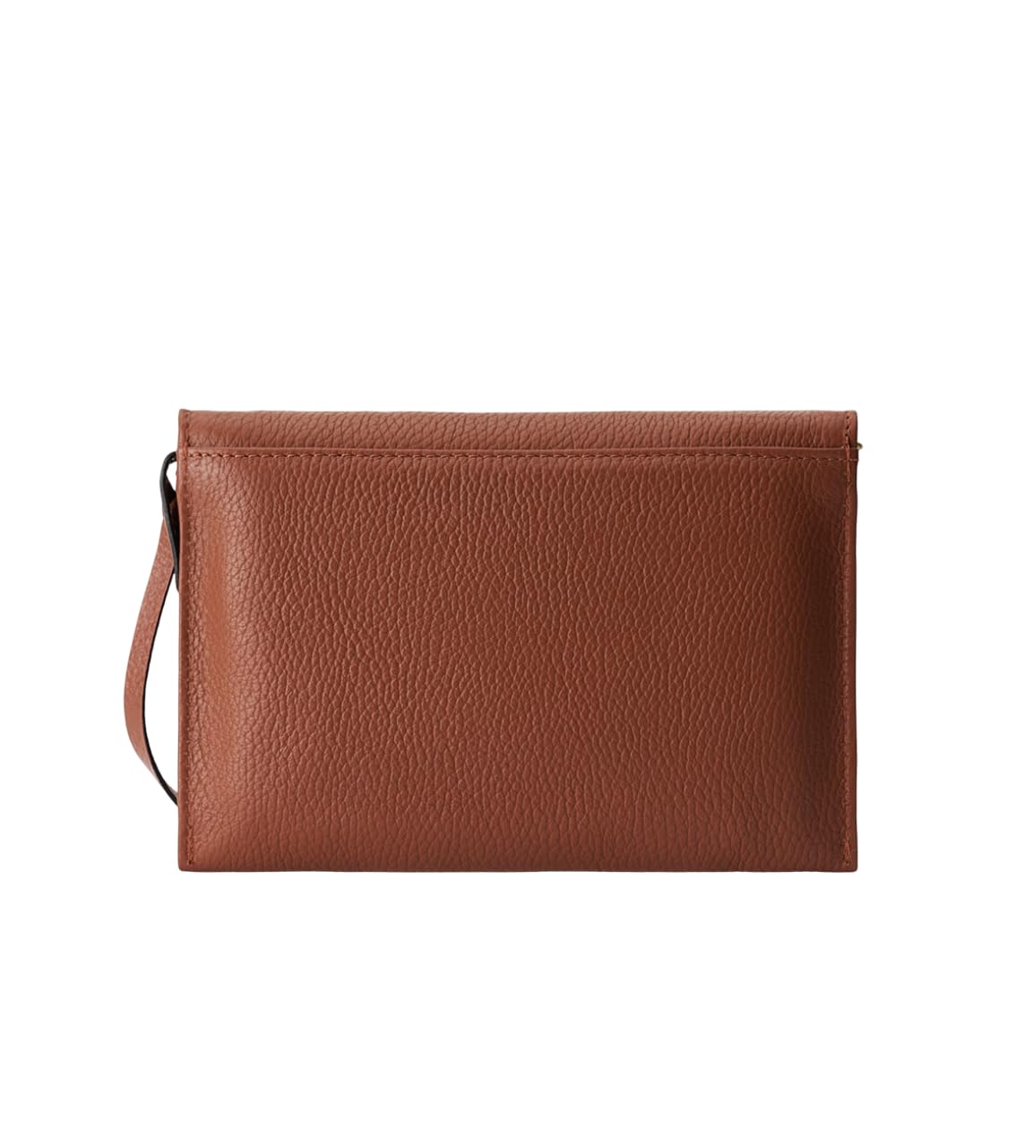 DANEAULT The Vicky Pebbled Crossbody Clutch – Fun & Flirty Italian Pebbled Leather Bag – RFID Protection – Lightweight, Compact & Versatile – Women's Crossbody Handbag - Chestnut
