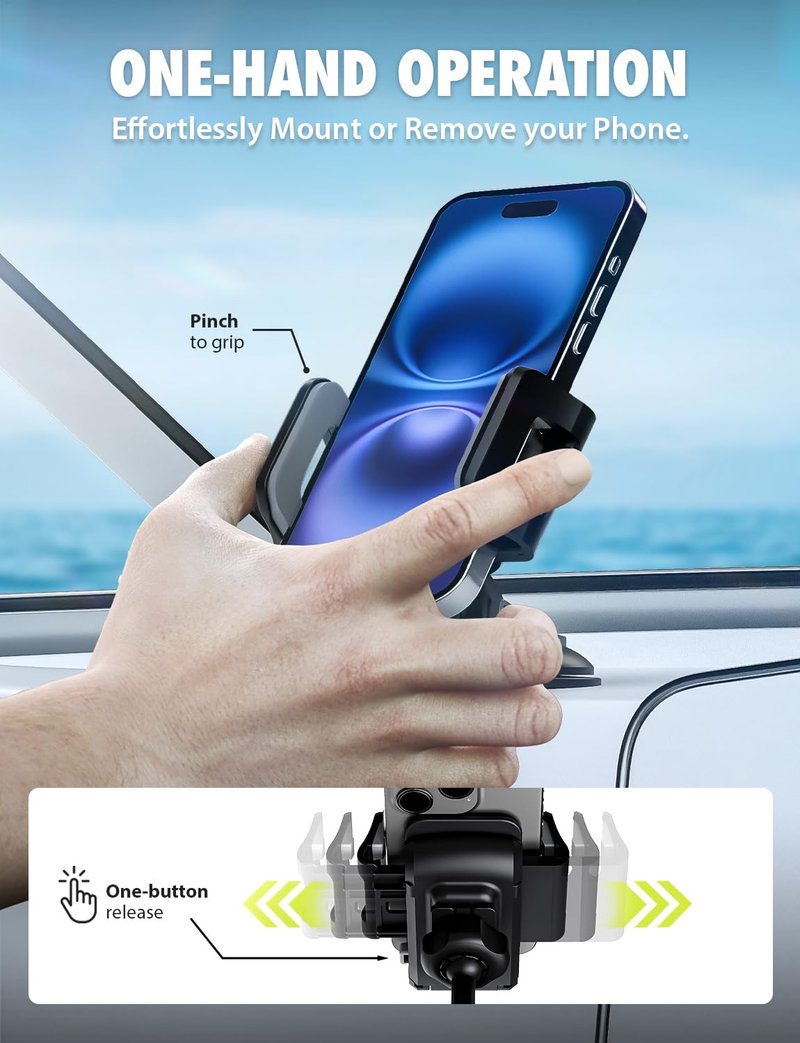 XVenture Bracketron Griplox Waterproof Phone Mount for Boats – Marine Suction Cup Holder with Sealed Case, Secure Boat/Kayak/Jet Ski Phone Holder, Fits Smartphones up to 6.75"