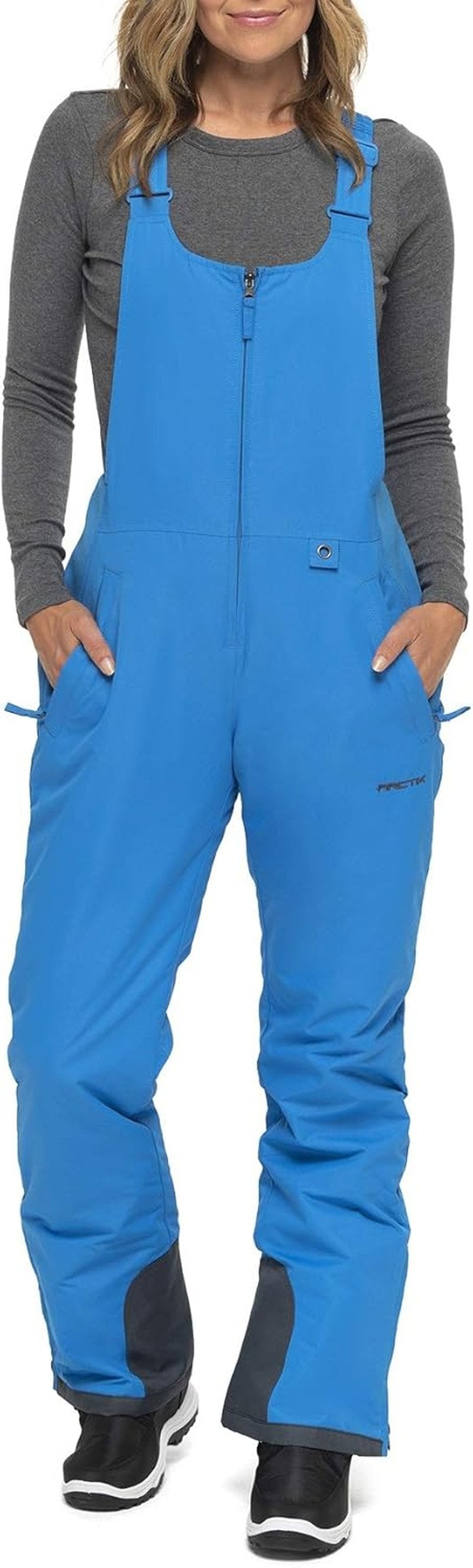Insulated Ski Bibs for Women - Water Resistant Snow Pants for Skiing & Snowboarding | Comfortable Fit