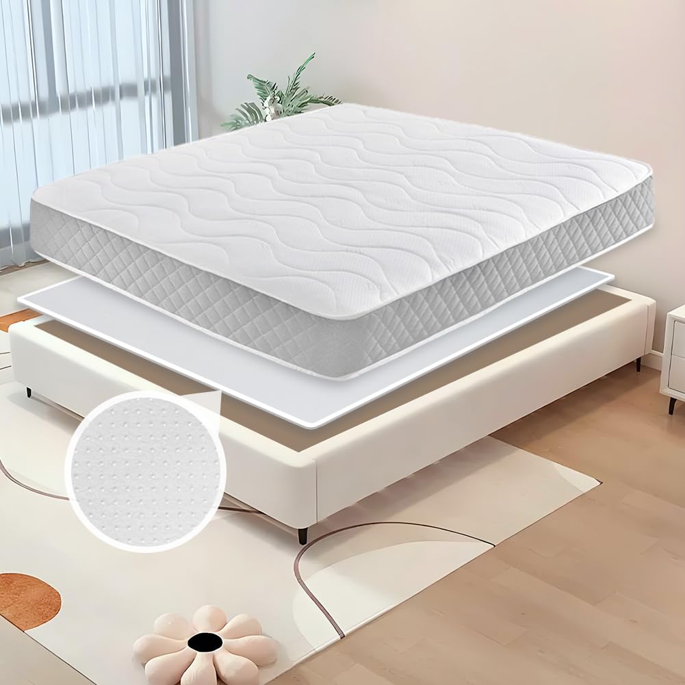 DUJUIKE Mattress Slide Stopper and Gripper, Non Slip Mat for Bed Mattress, Non Slip Rug Pad Underlay Protector Keep Bed and Topper Pad from Sliding for Sofa, Mattresses (Grey, 78 x 47 inch)