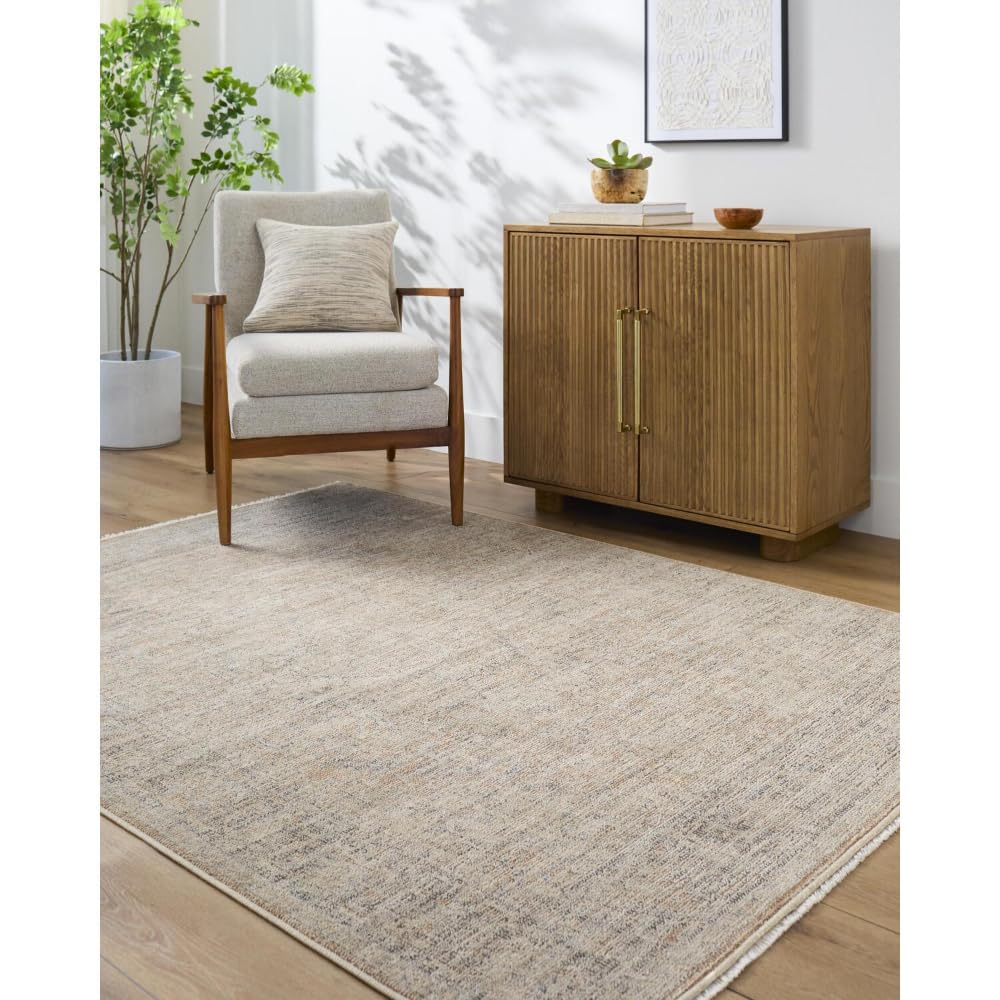 Livabliss x Galey Alix Maria Elena III Vintage Medallion Area Rug, 5'3" x 7' (5' x 7'), Brown