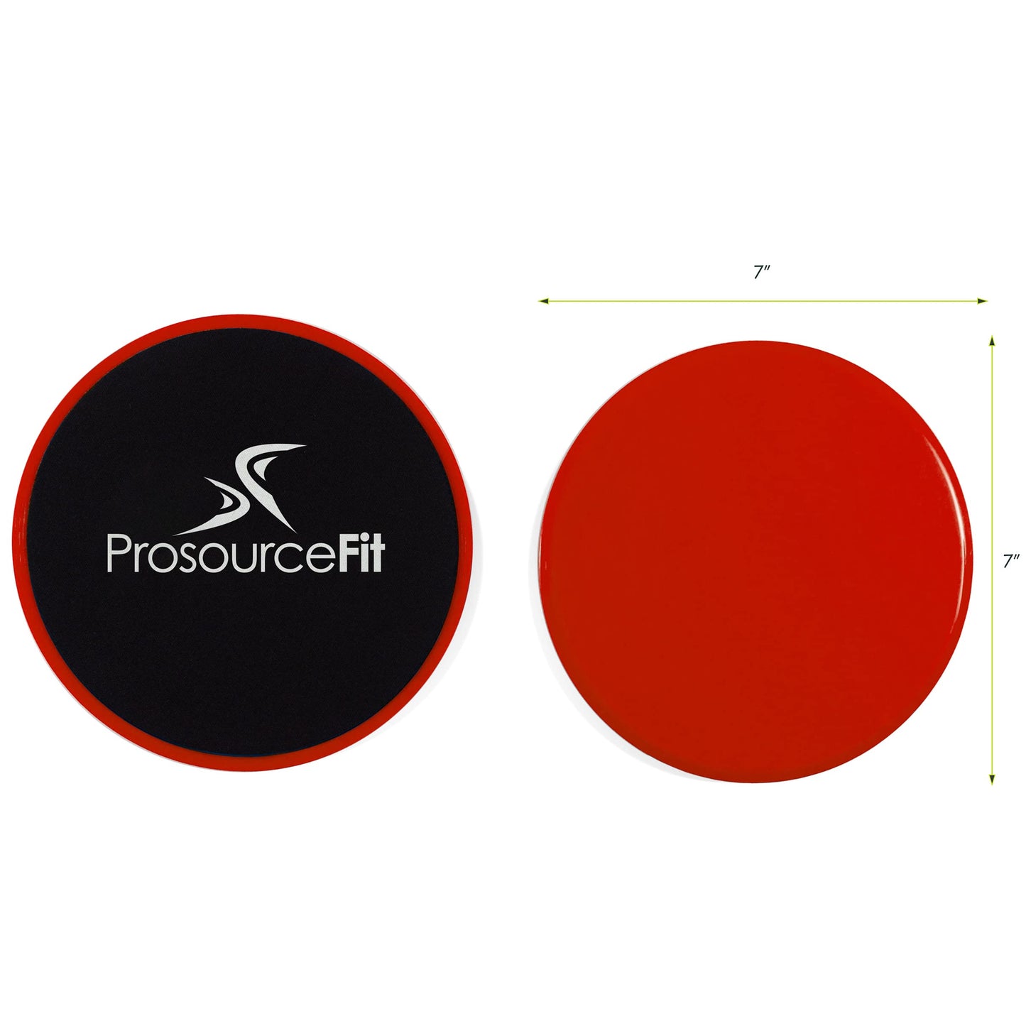 ProSource Core Sliding Exercise Discs, Dual-Sided Sliders for Use on Any Surface at Home or Gym for Full-Body Workouts, Set of 2