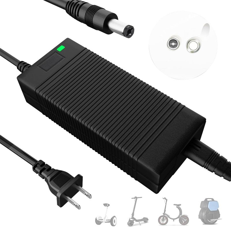 EVAPLUS 54.6V Smart Charger for 48V Lithium Batteries - UL Certified, Fast Charging with Multi-Safety Protection, Compatible with Electric Bikes/Scooters, DC 5.5 * 2.5/2.1mm Connector