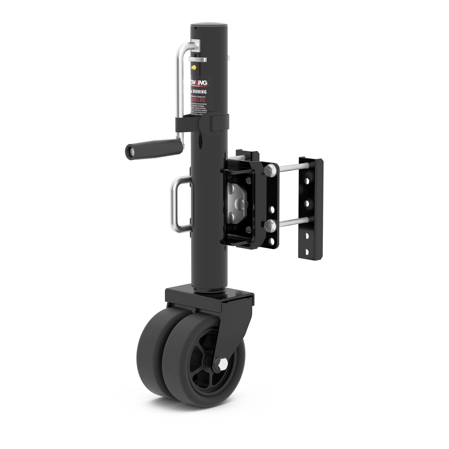TOWKING 2000 lbs Upgraded Boat Trailer Jack, 10" Lift, Bolt On Trailer Jack for RV, Boat and More, Black