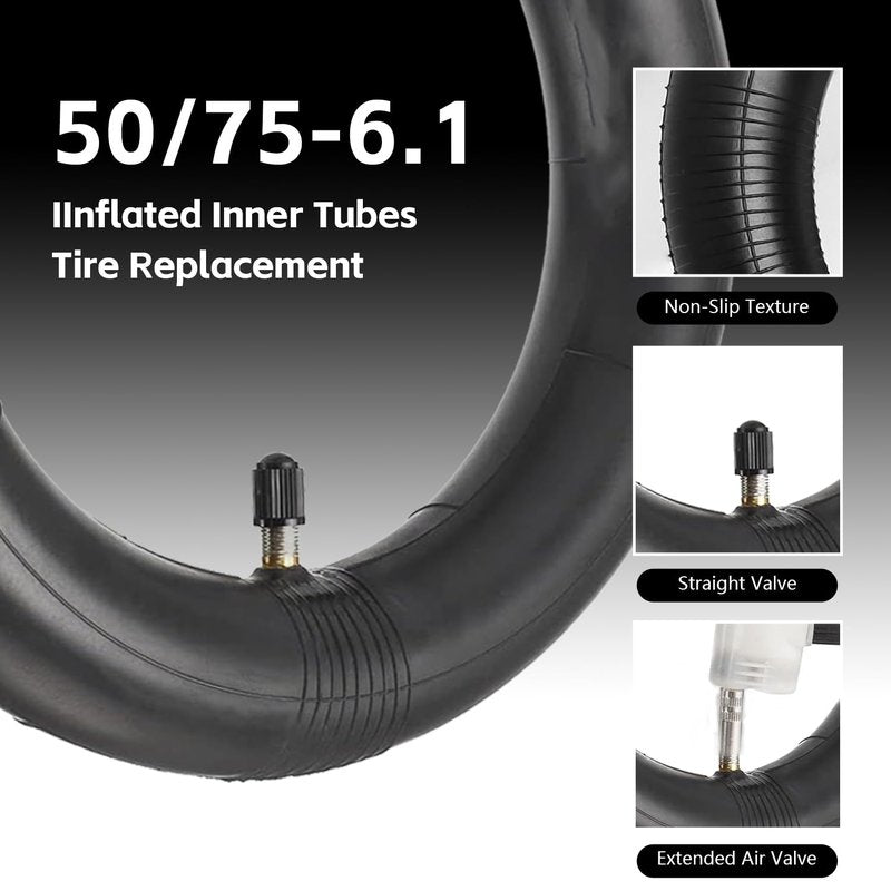 50/75-6.1 scooter tire Replacement, 8.5 Inch Tire and Tube Set,8 1/2×2 Tire and Inner Tubes, for Gotrax Gxl V2/Xiaomi M365/Pro/1S Electric Scooter [Non-Slip] [Shockproof]