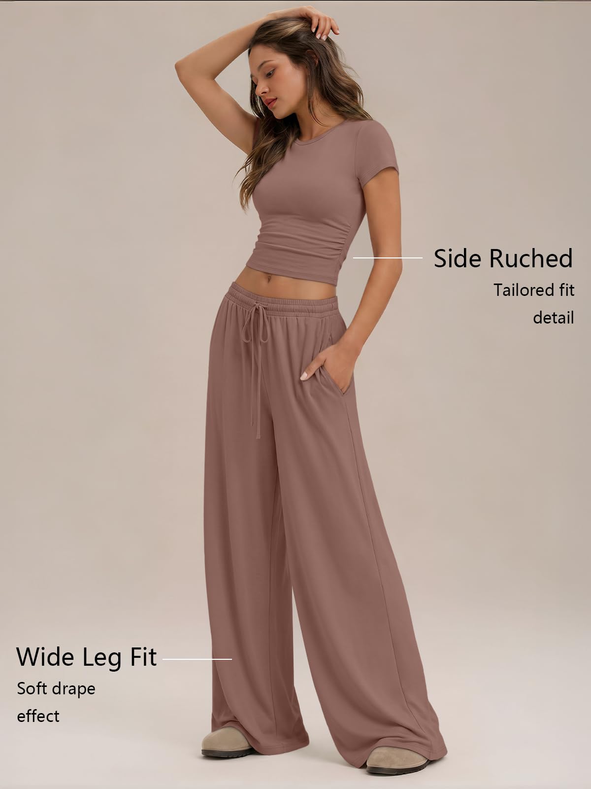 Trendy Queen Womens 2 Two Piece Set 2026 Summer Workout Vacation Gym Clothes Spring Fashion Lounge Matching Airport Travel Outfit Resort Wear Fitness Athleisure Clothing