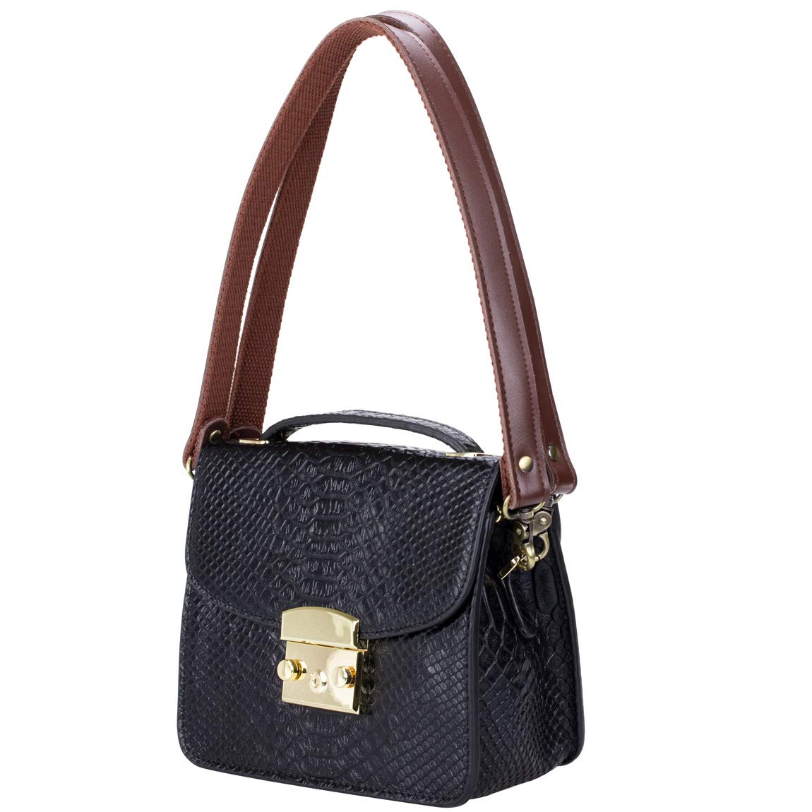 Allzedream Genuine Leather Purse Strap Sewing Canvas Replacement Handbag Shoulder Bag 2 Pcs (Coffee)