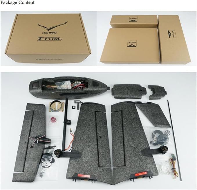 Remote Control Airplane for Adults Ranger T1 VTOL 2.4G EPP Vertical Takeoff and Landing Fixed-Wing RC Aircraft with FPV Camera Mount and Flight Controller