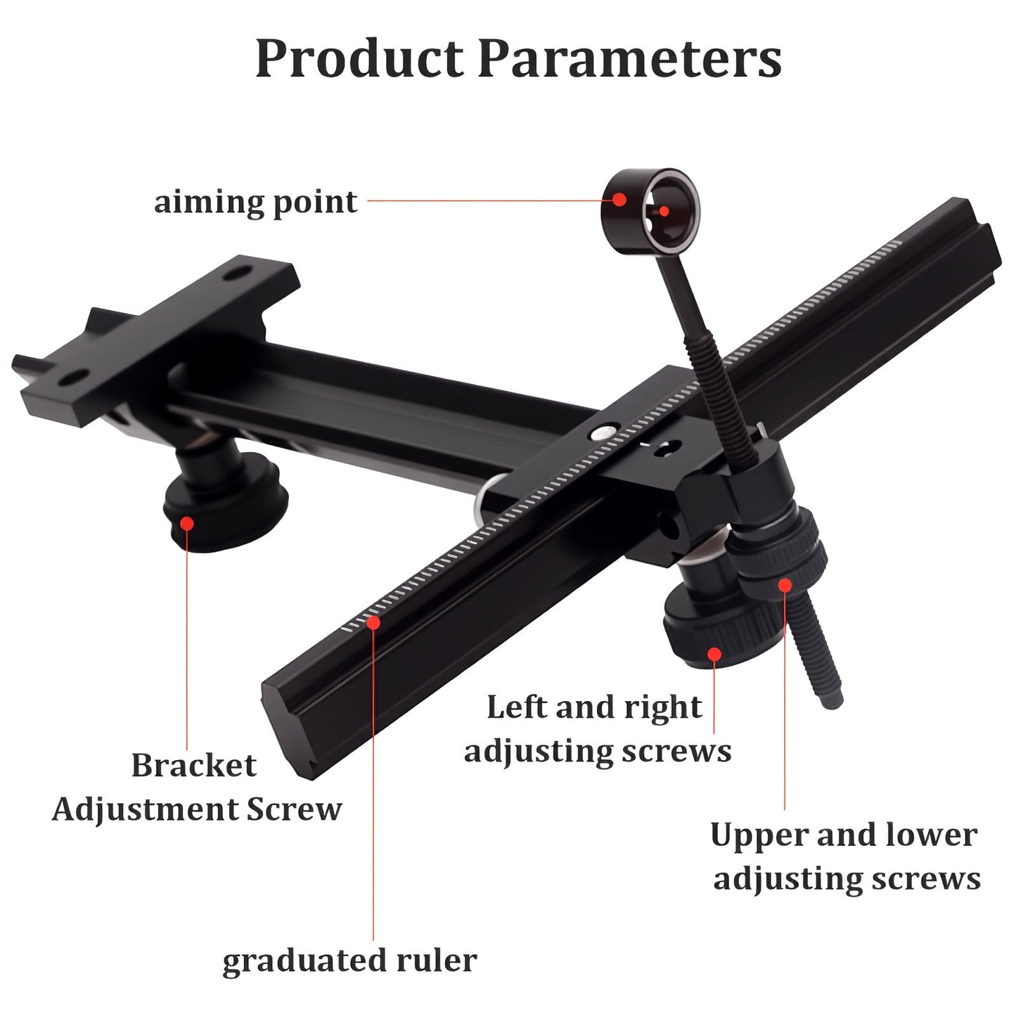 Single Pin Archery Recurve Bow Sight-Aluminum T-Shaped Left Right Handed Adjustable Bow Sight for Metal and Wooden Recurve Bow.