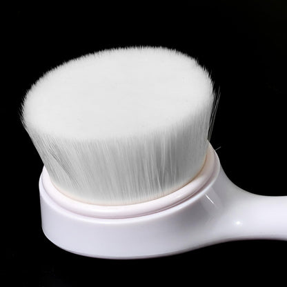 2 Pack Soft Bristle Facial Cleansing Brush for Deep Pore Cleaning, Face Exfoliating Scrub Brush for Face Cleansing Skincare Massaging (Pink and Jade White)