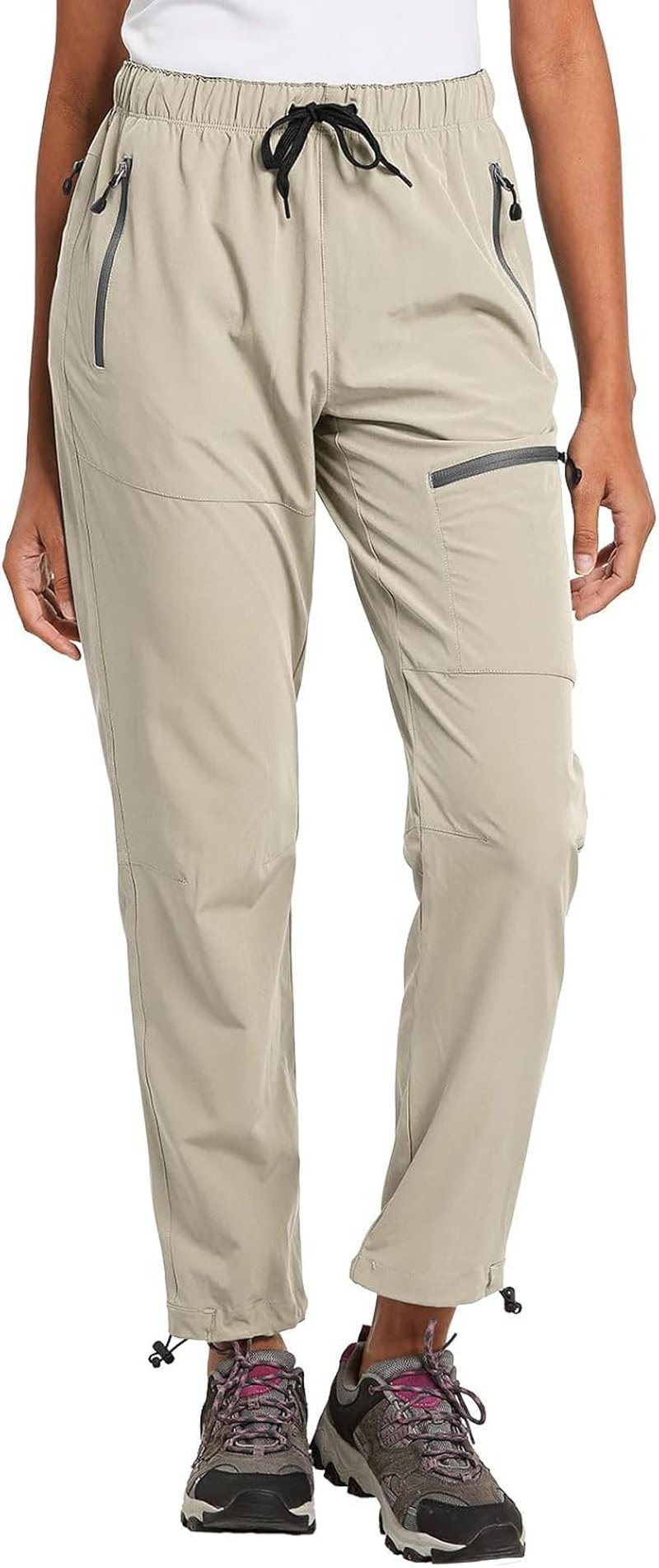 Baleaf Women's Hiking Pants - Quick Dry, Lightweight, Water Resistant | Elastic Waist Cargo Design for All Seasons