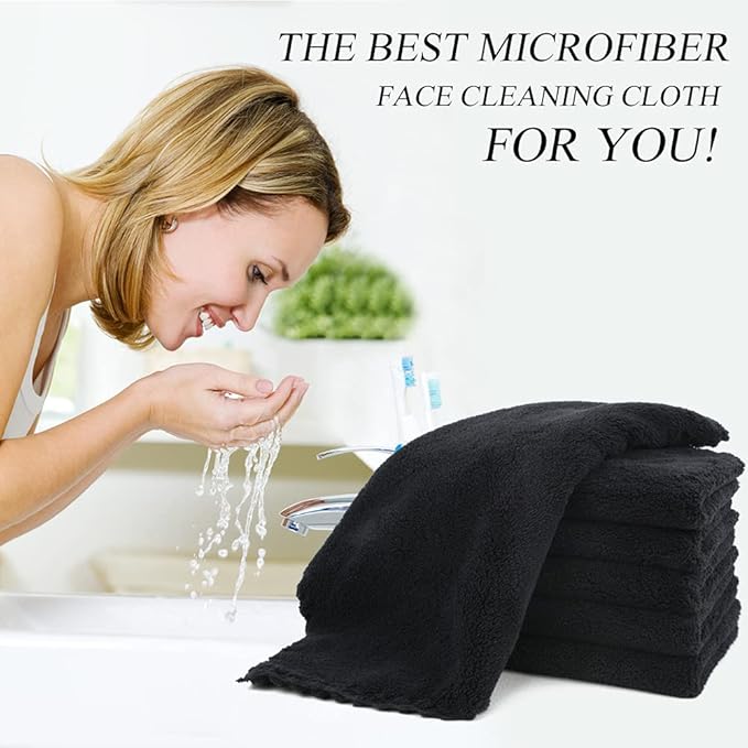 SUNLAND Microfiber Face Cloth Reusable Makeup Remover Facial Cleansing Towel