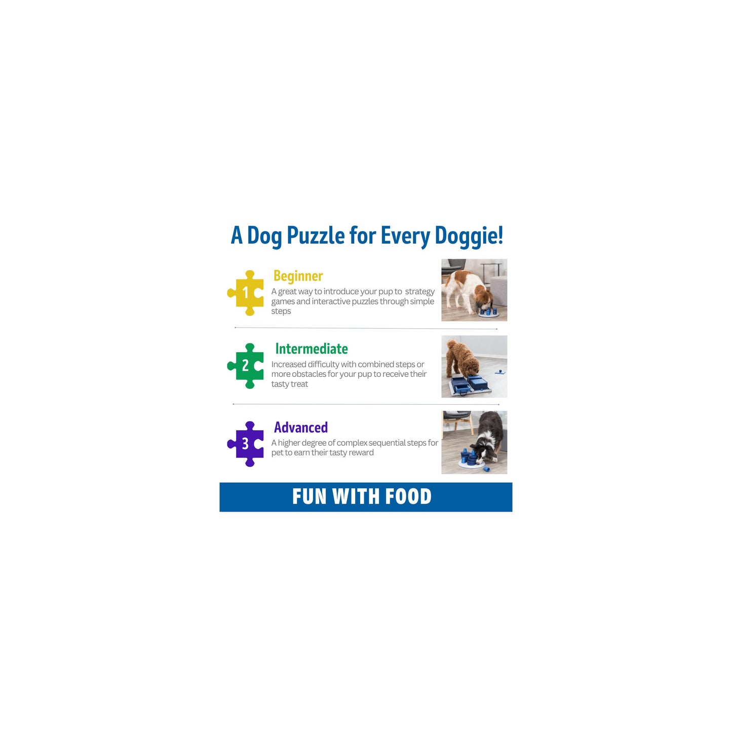 TRIXIE Poker Box 2 Dog Enrichment Toy, Advanced Level 3 Dog Puzzle, Interactive Treat Game