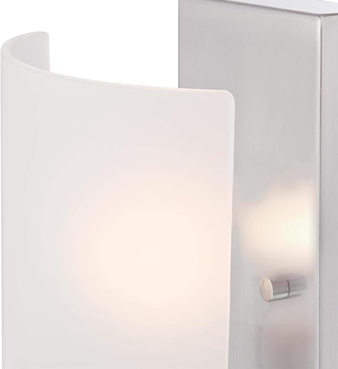 Westinghouse 6369500 Enzo James One Indoor Fixture, Finish Wall Sconce, 1-Light, Brushed Nickel Frosted Glass