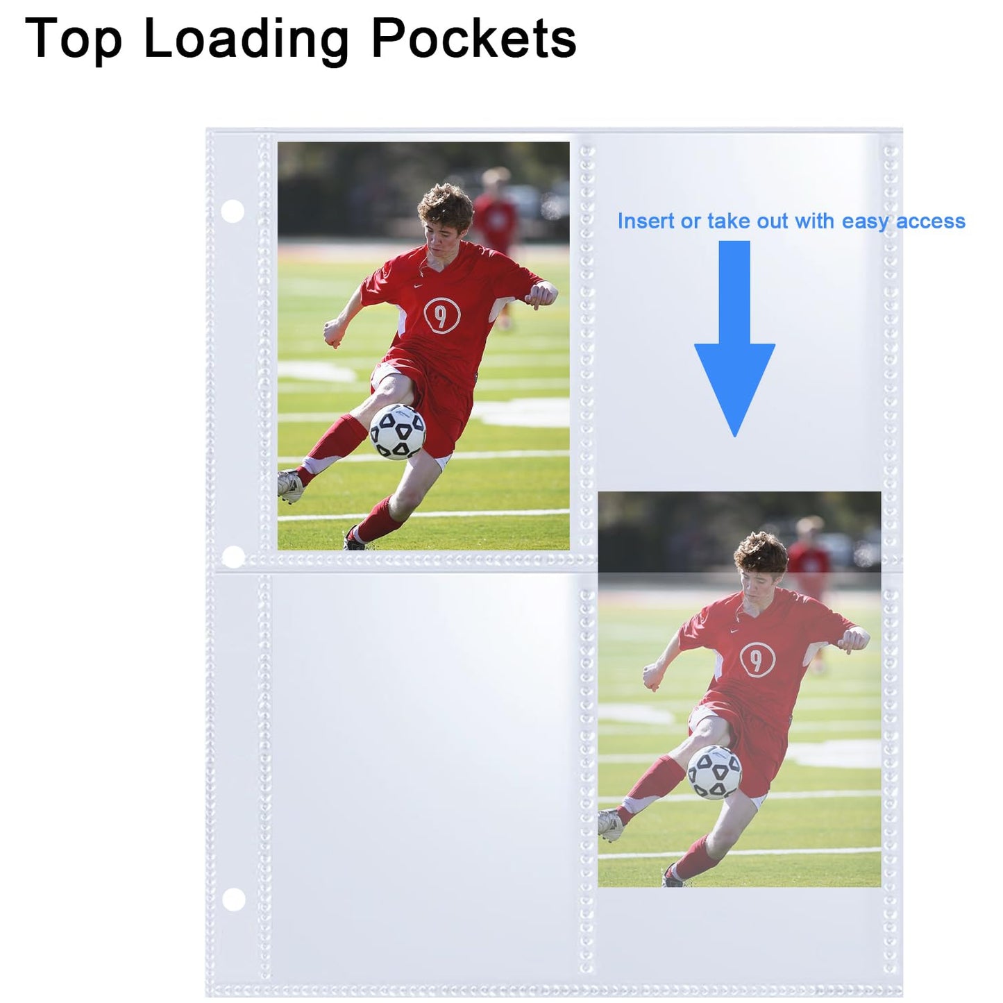 20 Pack 160 Pockets 2.5x3.5 Trading Card Sleeves,A5 Binder 4 Pocket Card Sleeves,Double-Sided 4 Pocket 6.1x7.6 Page Protector,Ultra-Clear Game Card Sheets for A5 Mini 3 Ring Binder