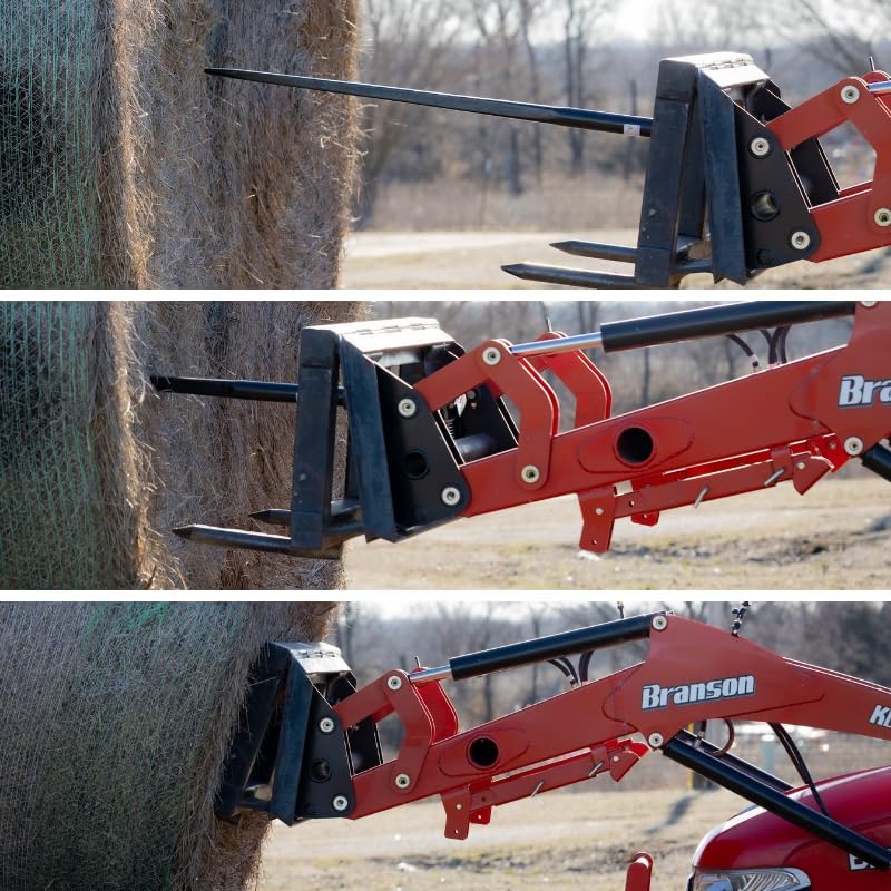 Ag Rite Bale Spear - 43-Inch Heavy-Duty Hay Spear | 3,500 lb Capacity for Tractors & Loaders