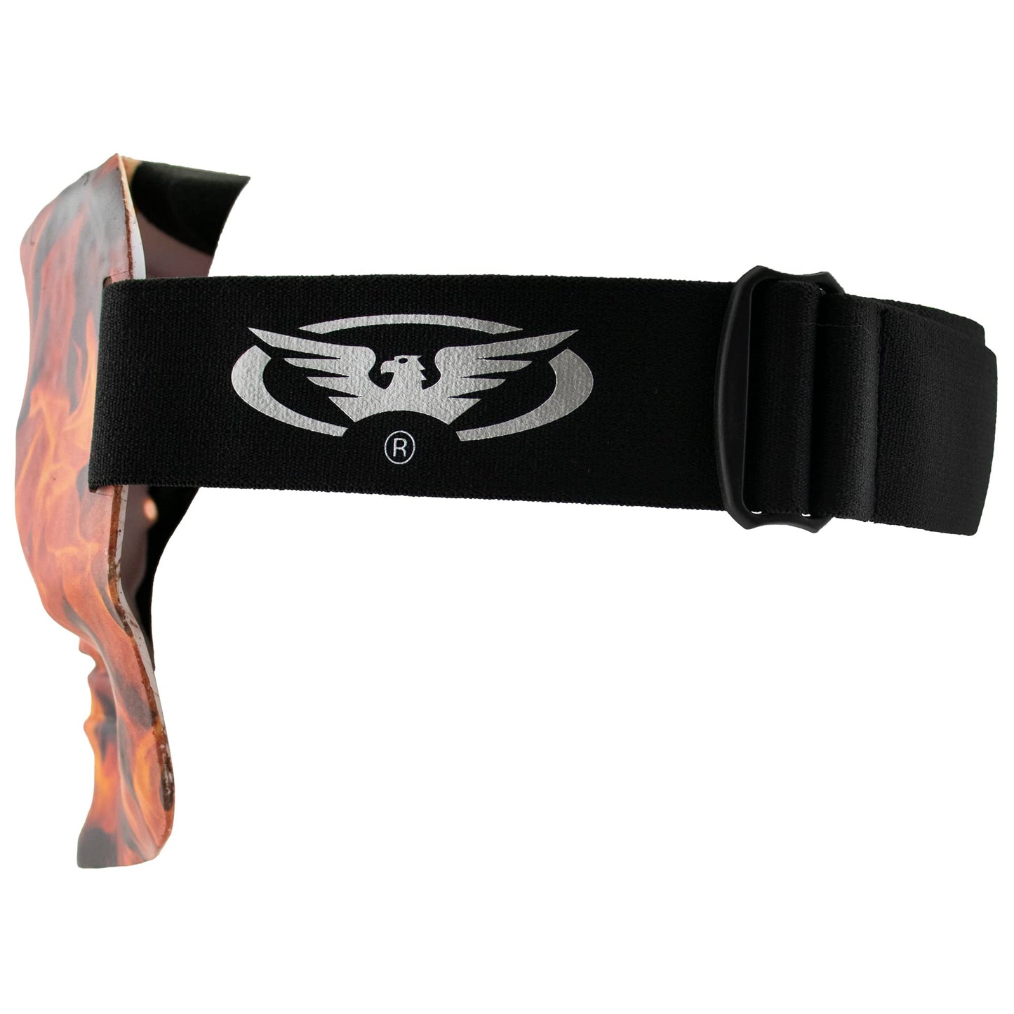 Global Vision Skull Mask Motorcycle Full Face Coverage Riding Goggles Matte Flame w/Smoke Lenses