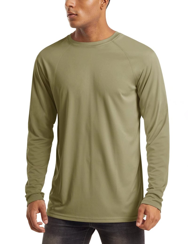 MAGCOMSEN Rashguard Shirts for Men Long Sleeve Workout Shirts Gym Shirts Performance T Shirt Quick Dry Baselayer Shirt Outdoor Shirts